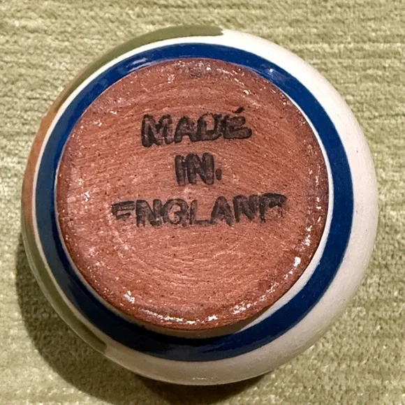 Motto Ware or Cottage Ware Jam Jar / Miniature Sugar Bowl Torquay Devon England - Picture 11 of 11